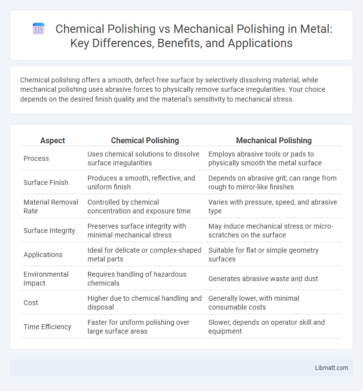 Chemical Polishing vs Mechanical Polishing in Metal: Key Differences, Benefits, and Applications