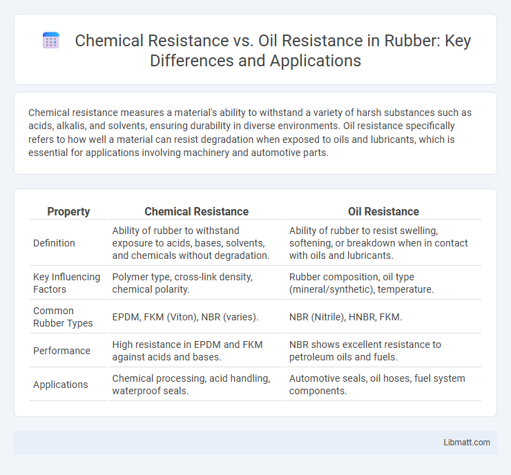 Chemical Resistance vs. Oil Resistance in Rubber: Key Differences and Applications