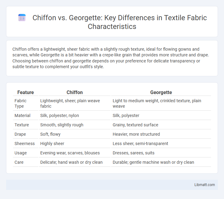 Chiffon vs. Georgette: Key Differences in Textile Fabric Characteristics
