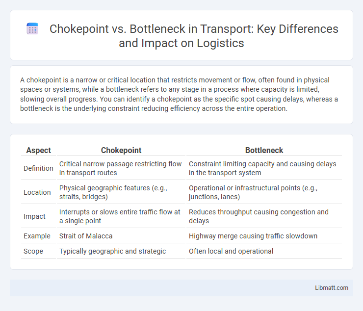Chokepoint vs. Bottleneck in Transport: Key Differences and Impact on Logistics