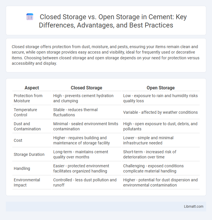 Closed Storage vs. Open Storage in Cement: Key Differences, Advantages, and Best Practices