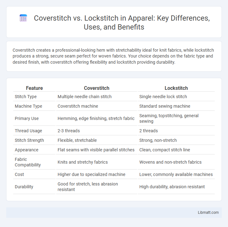 Coverstitch vs. Lockstitch in Apparel: Key Differences, Uses, and Benefits