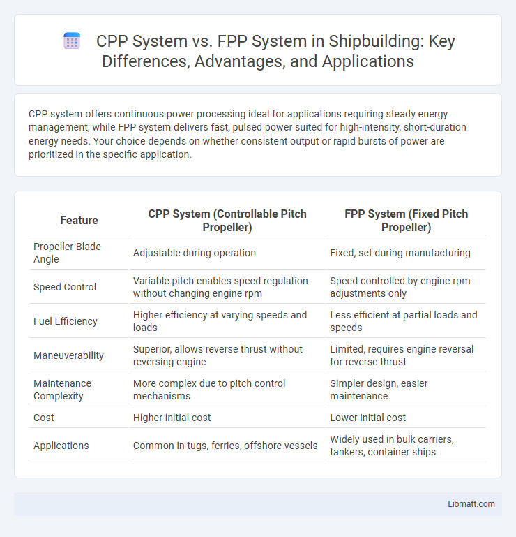 CPP System vs. FPP System in Shipbuilding: Key Differences, Advantages, and Applications