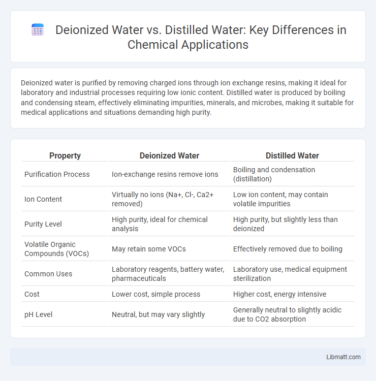 Deionized Water vs. Distilled Water: Key Differences in Chemical Applications
