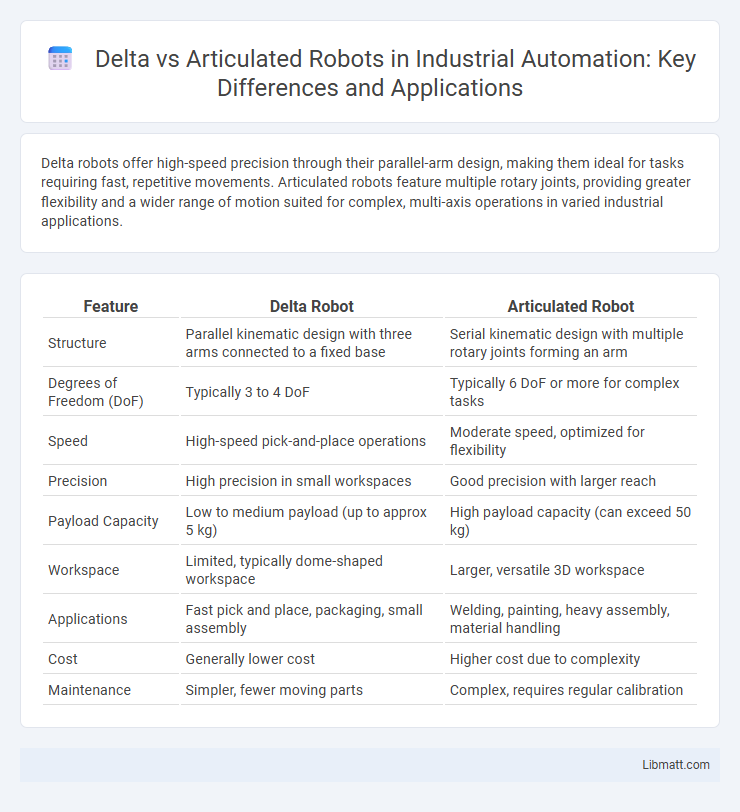 Delta vs Articulated Robots in Industrial Automation: Key Differences and Applications
