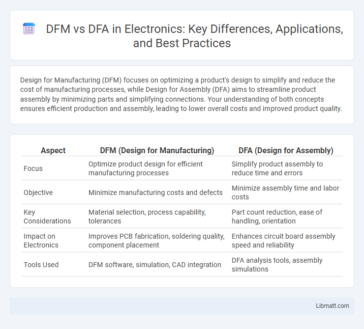 DFM vs DFA in Electronics: Key Differences, Applications, and Best Practices