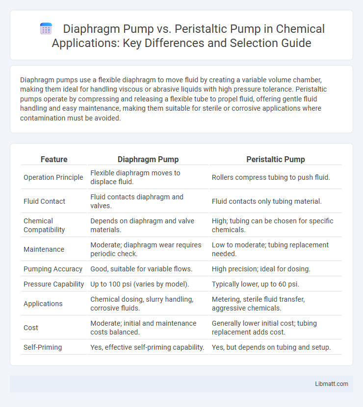 Diaphragm Pump vs. Peristaltic Pump in Chemical Applications: Key Differences and Selection Guide