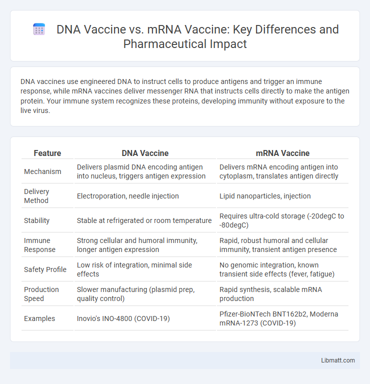 DNA Vaccine vs. mRNA Vaccine: Key Differences and Pharmaceutical Impact