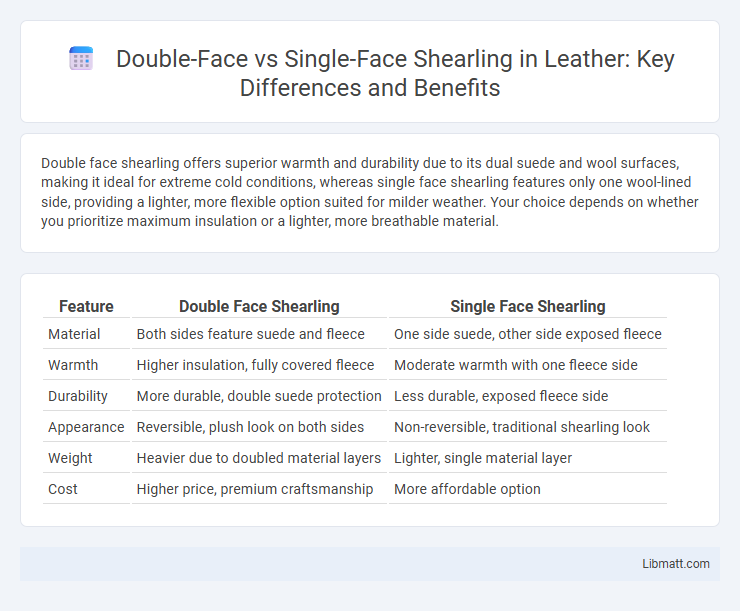 Double-Face vs Single-Face Shearling in Leather: Key Differences and Benefits