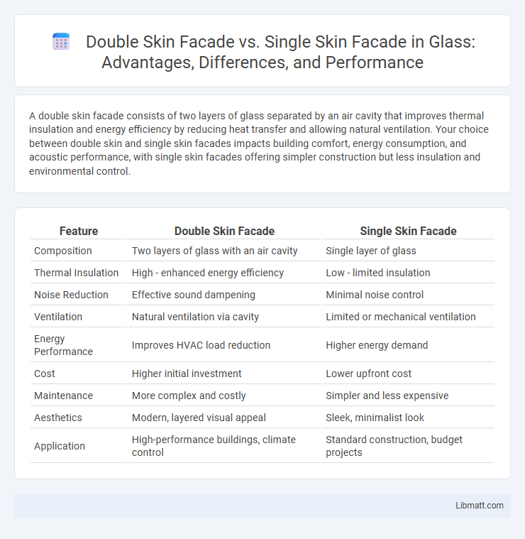 Double Skin Facade vs. Single Skin Facade in Glass: Advantages, Differences, and Performance