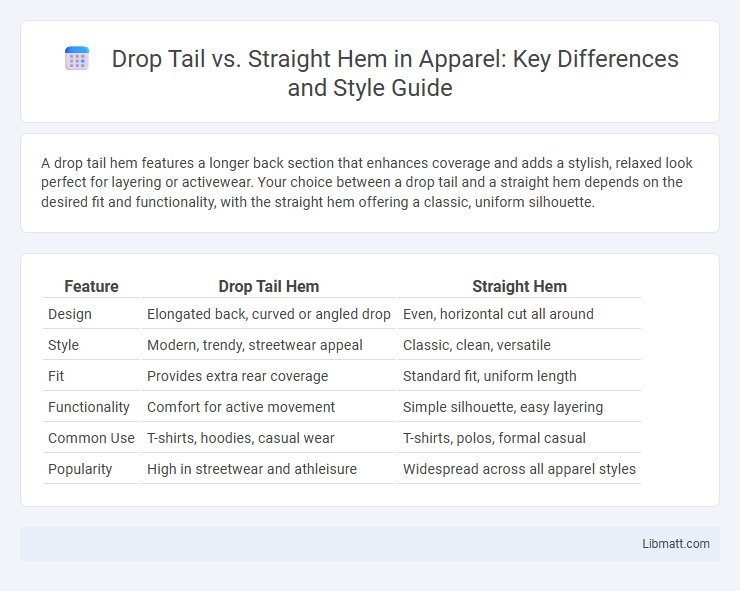 Drop Tail vs. Straight Hem in Apparel: Key Differences and Style Guide