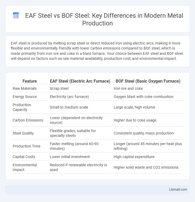 EAF Steel vs BOF Steel: Key Differences in Modern Metal Production