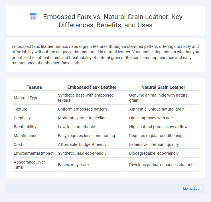Embossed Faux vs. Natural Grain Leather: Key Differences, Benefits, and Uses