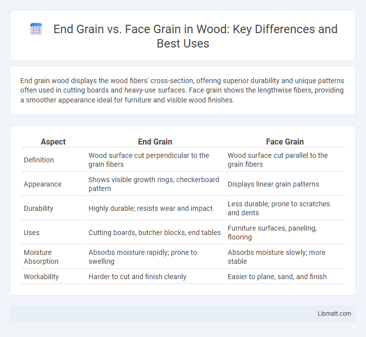 End Grain vs. Face Grain in Wood: Key Differences and Best Uses