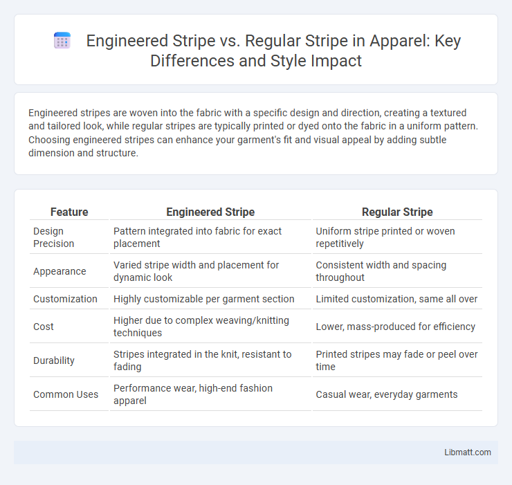 Engineered Stripe vs. Regular Stripe in Apparel: Key Differences and Style Impact