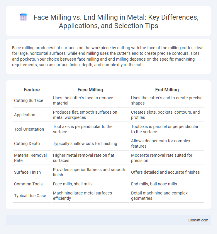 Face Milling vs. End Milling in Metal: Key Differences, Applications, and Selection Tips