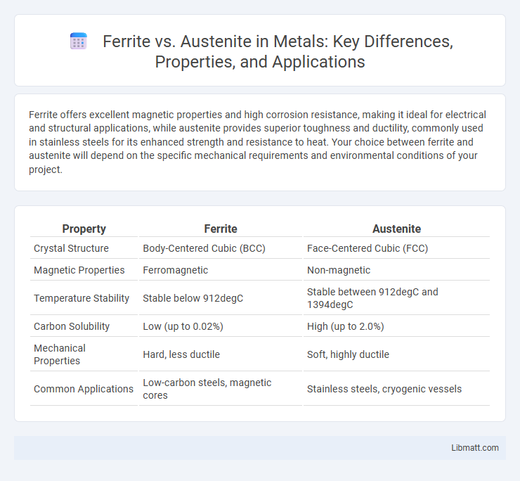 Ferrite vs. Austenite in Metals: Key Differences, Properties, and Applications