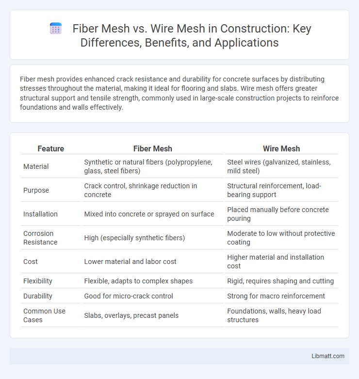 Fiber Mesh vs. Wire Mesh in Construction: Key Differences, Benefits, and Applications