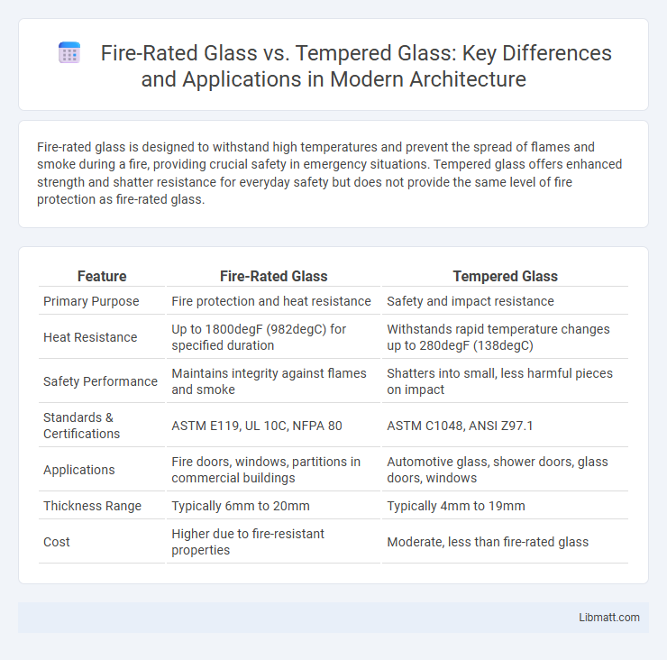 Fire-Rated Glass vs. Tempered Glass: Key Differences and Applications in Modern Architecture