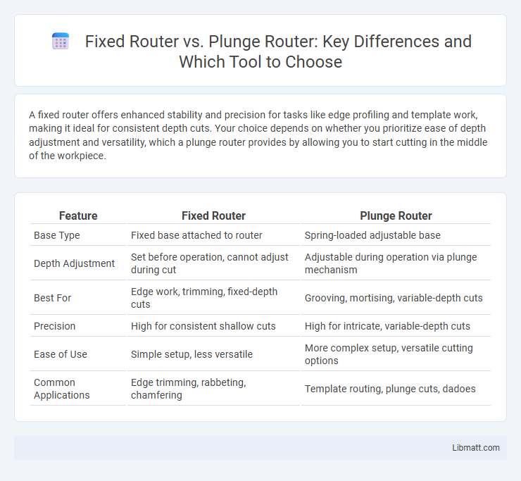Fixed Router vs. Plunge Router: Key Differences and Which Tool to Choose