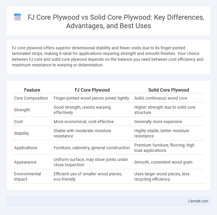 FJ Core Plywood vs Solid Core Plywood: Key Differences, Advantages, and Best Uses