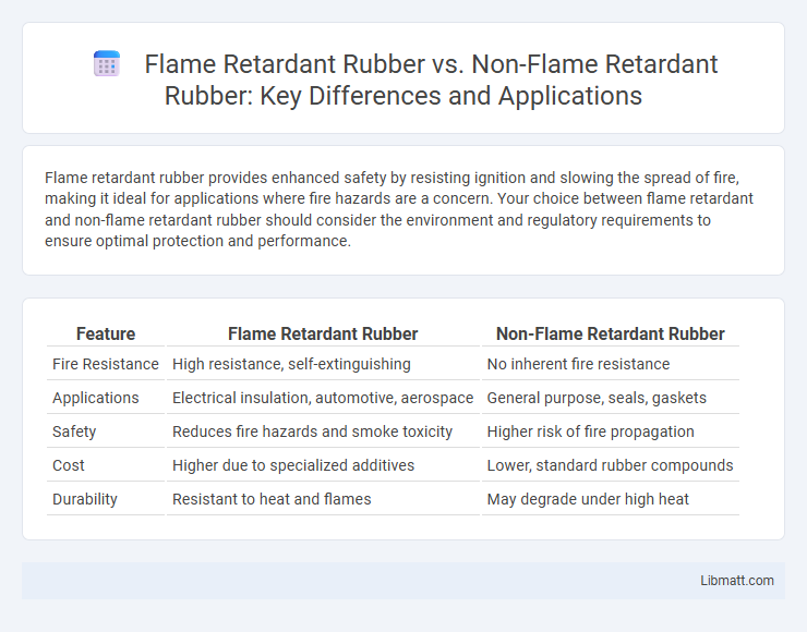 Flame Retardant Rubber vs. Non-Flame Retardant Rubber: Key Differences and Applications