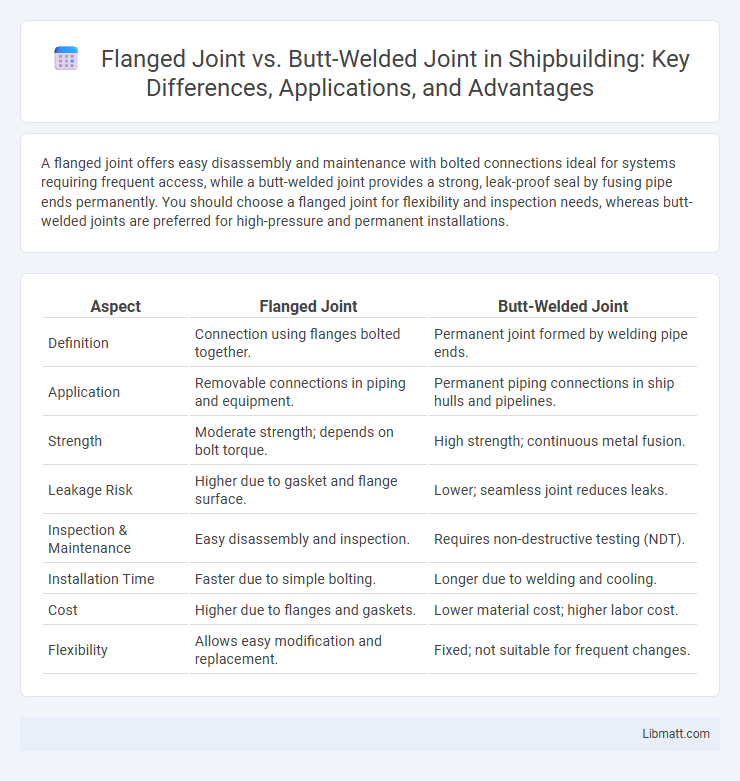 Flanged Joint vs. Butt-Welded Joint in Shipbuilding: Key Differences, Applications, and Advantages
