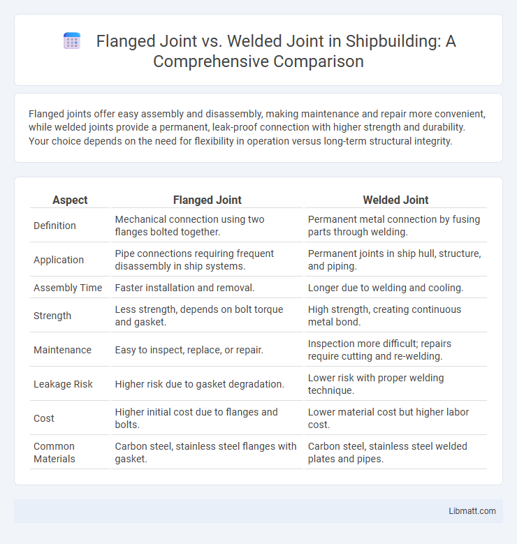 Flanged Joint vs. Welded Joint in Shipbuilding: A Comprehensive Comparison