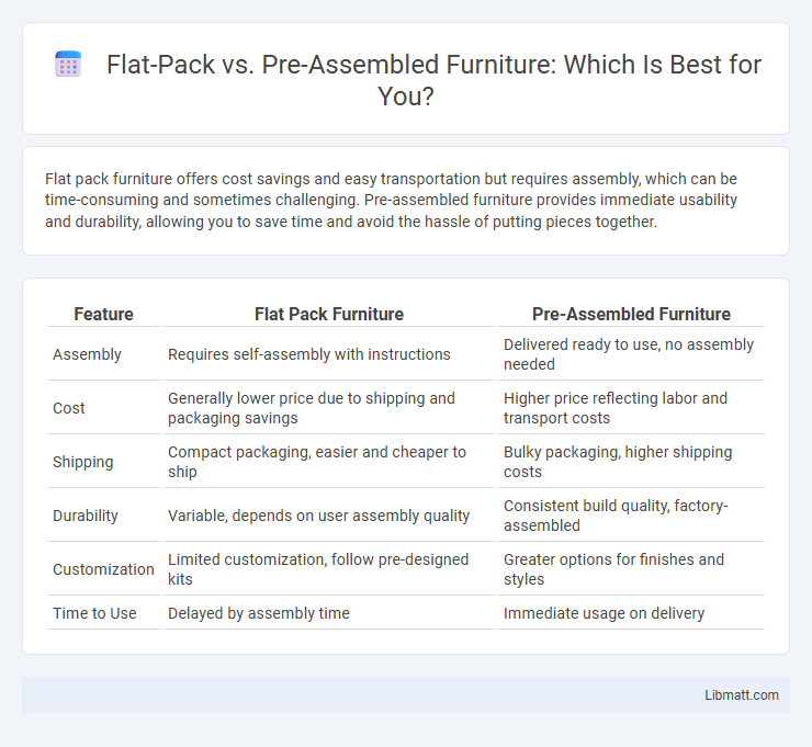 Flat-Pack vs. Pre-Assembled Furniture: Which Is Best for You?