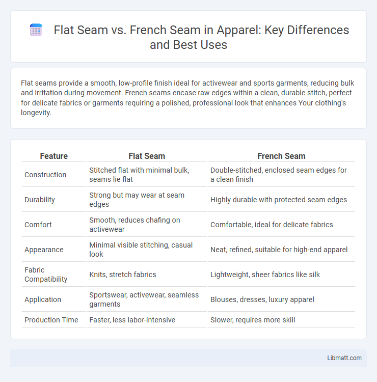 Flat Seam vs. French Seam in Apparel: Key Differences and Best Uses