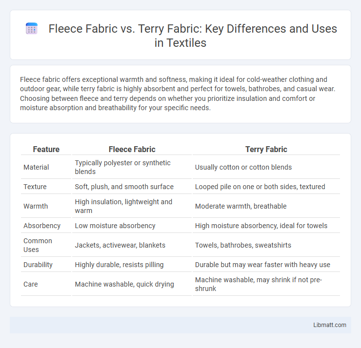 Fleece Fabric vs. Terry Fabric: Key Differences and Uses in Textiles