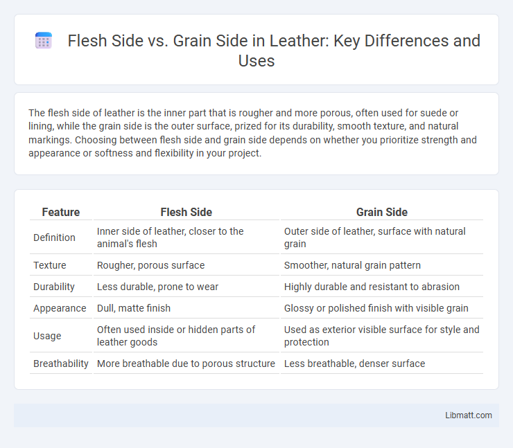 Flesh Side vs. Grain Side in Leather: Key Differences and Uses