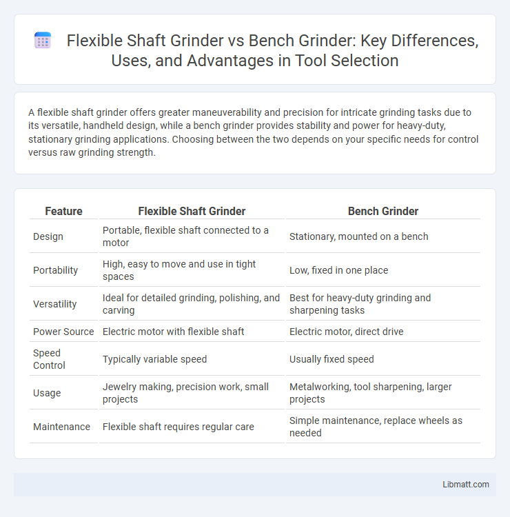 Flexible Shaft Grinder vs Bench Grinder: Key Differences, Uses, and Advantages in Tool Selection