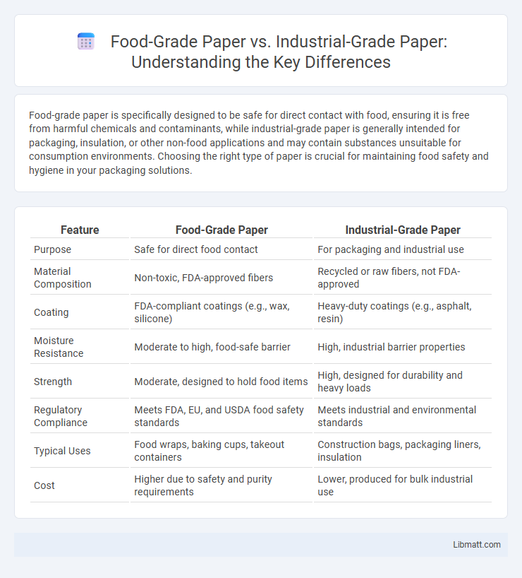 Food-Grade Paper vs. Industrial-Grade Paper: Understanding the Key Differences