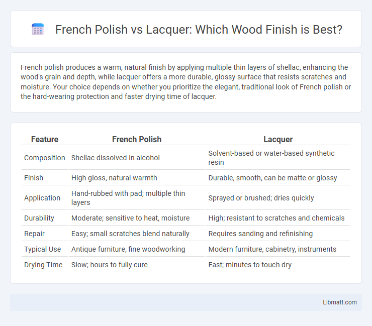 French Polish vs Lacquer: Which Wood Finish is Best?