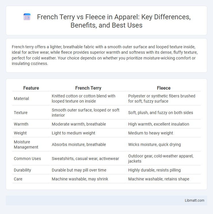 French Terry vs Fleece in Apparel: Key Differences, Benefits, and Best Uses