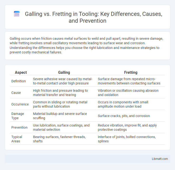 Galling vs. Fretting in Tooling: Key Differences, Causes, and Prevention