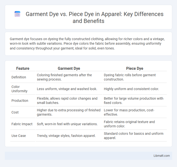 Garment Dye vs. Piece Dye in Apparel: Key Differences and Benefits