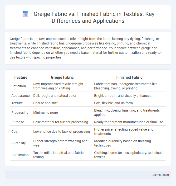 Greige Fabric vs. Finished Fabric in Textiles: Key Differences and Applications