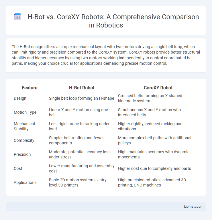 H-Bot vs. CoreXY Robots: A Comprehensive Comparison in Robotics