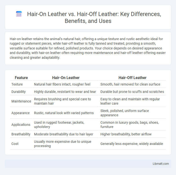 Hair-On Leather vs. Hair-Off Leather: Key Differences, Benefits, and Uses