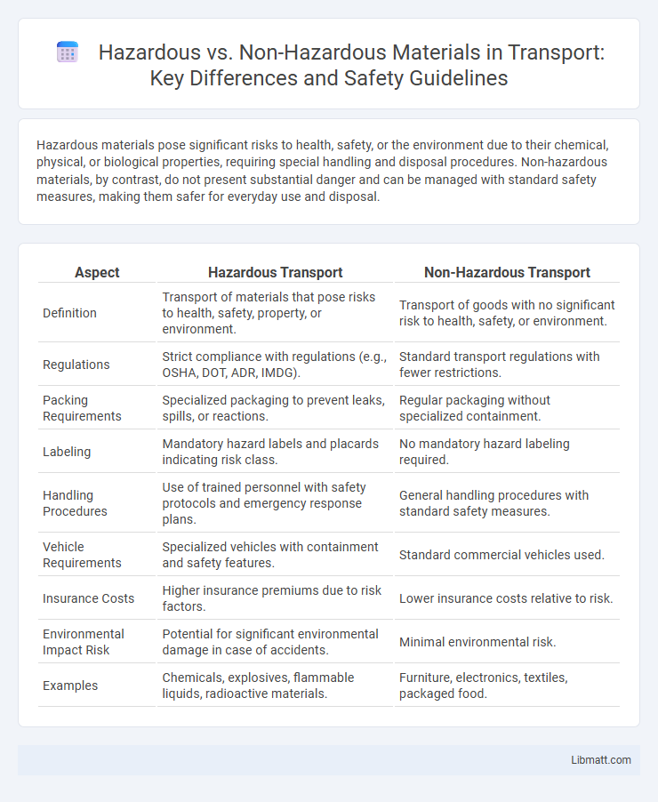 Hazardous vs. Non-Hazardous Materials in Transport: Key Differences and Safety Guidelines