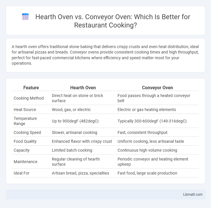 Hearth Oven vs. Conveyor Oven: Which Is Better for Restaurant Cooking?