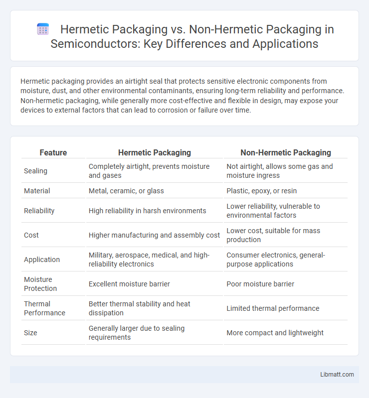 Hermetic Packaging vs. Non-Hermetic Packaging in Semiconductors: Key Differences and Applications