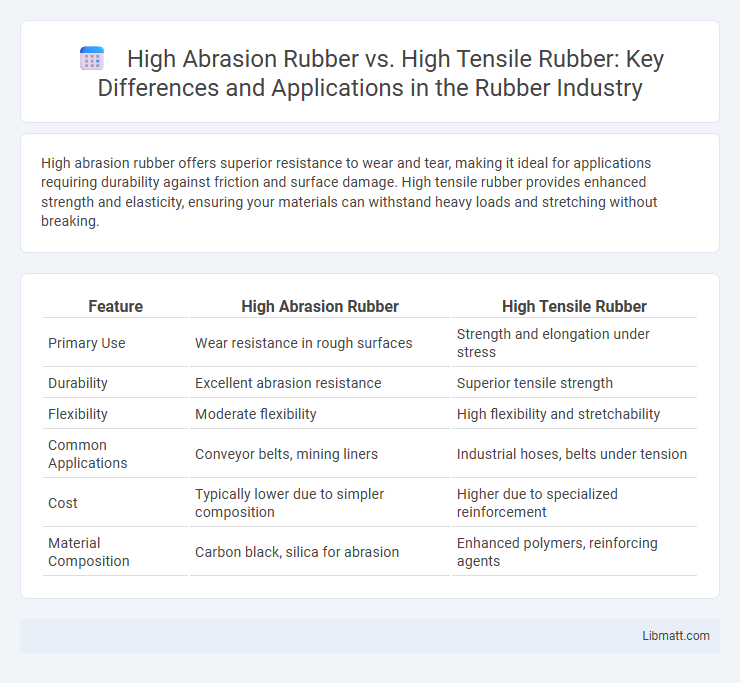 High Abrasion Rubber vs. High Tensile Rubber: Key Differences and Applications in the Rubber Industry