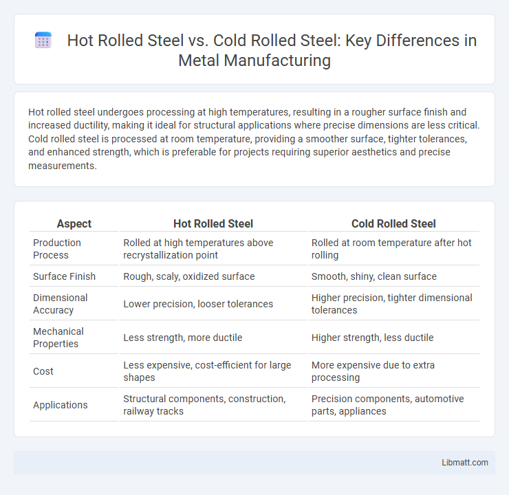 Hot Rolled Steel vs. Cold Rolled Steel: Key Differences in Metal Manufacturing