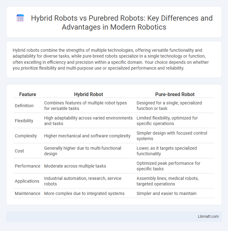 Hybrid Robots vs Purebred Robots: Key Differences and Advantages in Modern Robotics