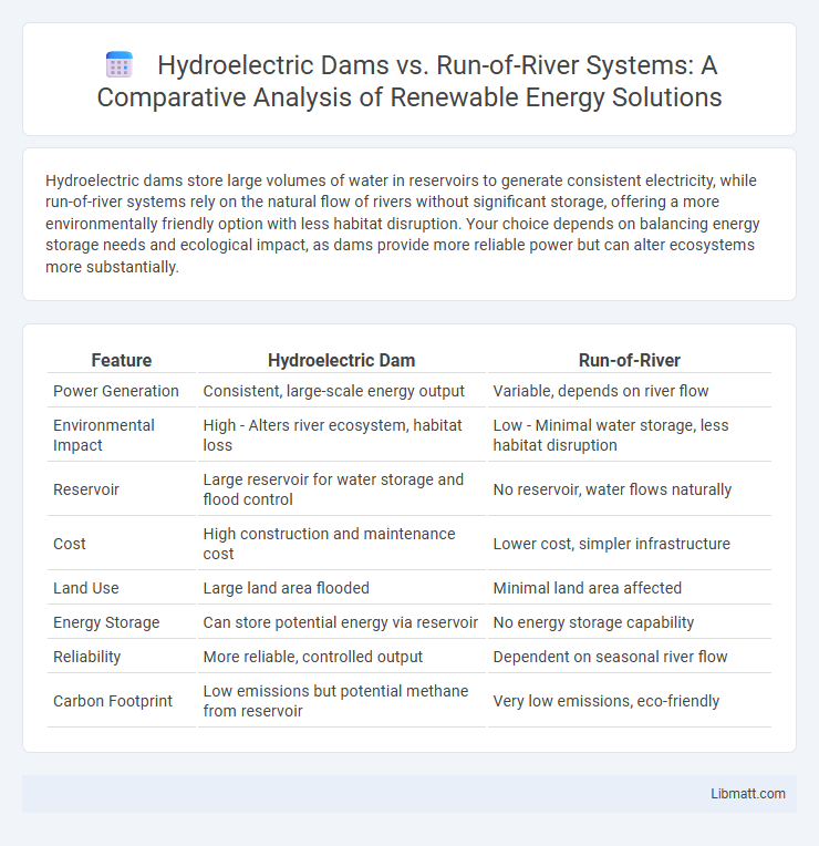 Hydroelectric Dams vs. Run-of-River Systems: A Comparative Analysis of Renewable Energy Solutions