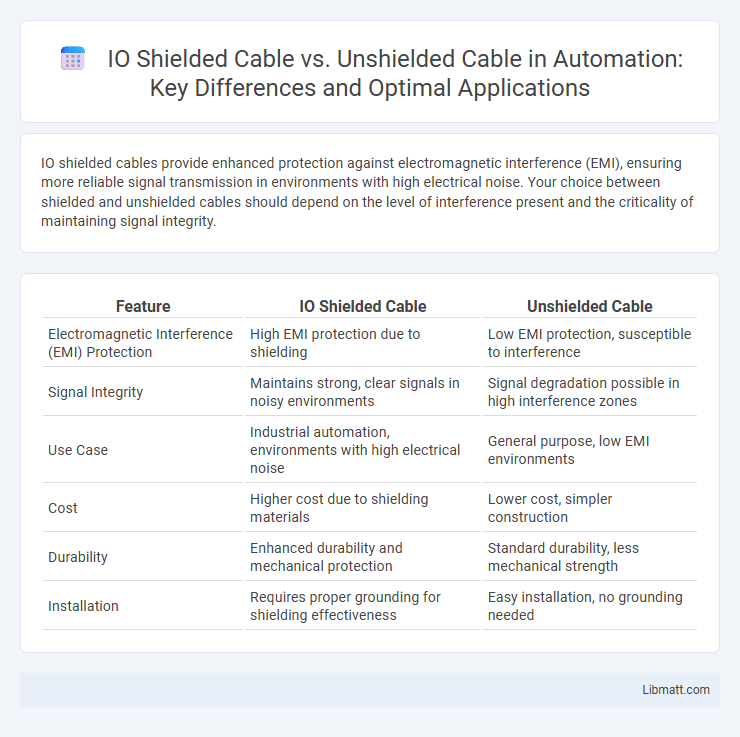IO Shielded Cable vs. Unshielded Cable in Automation: Key Differences and Optimal Applications