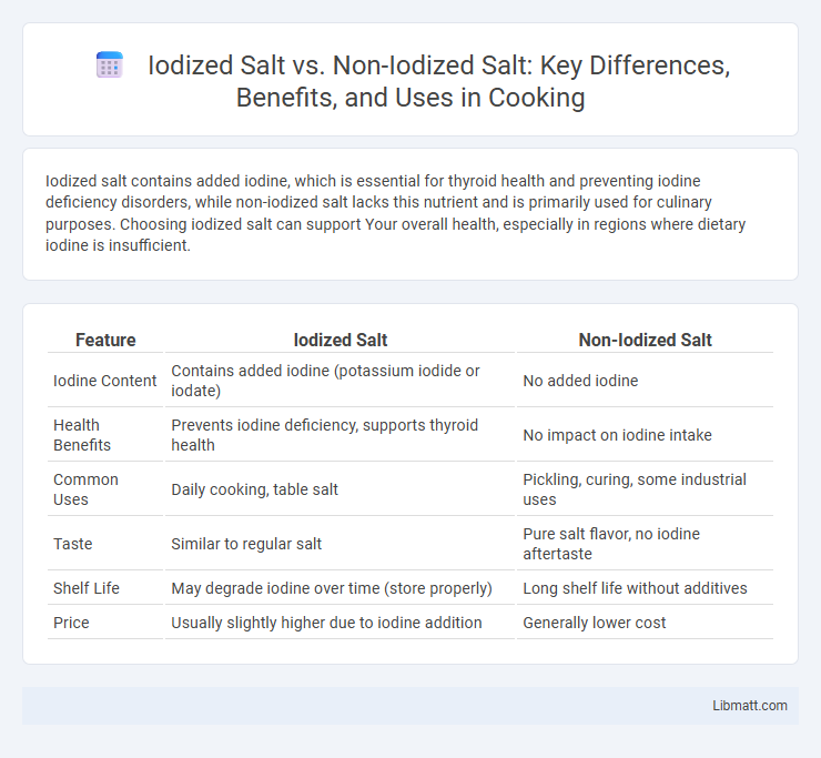 Iodized Salt vs. Non-Iodized Salt: Key Differences, Benefits, and Uses in Cooking